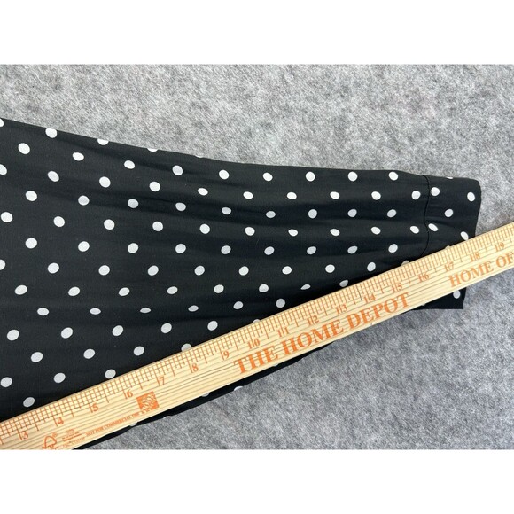 Torrid Polka Dot Top Sheer Size 5 Black High Low Hem V-Neck 3/4 Sleeve - Picture 8 of 10